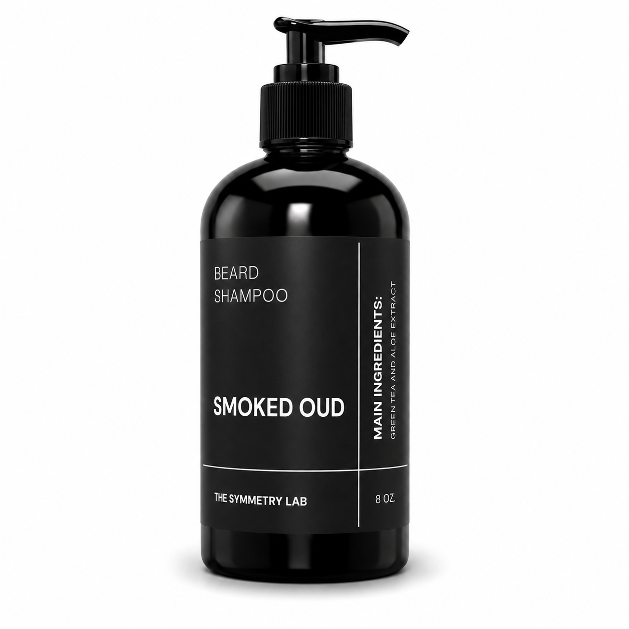 The Symmetry Lab Beard Shampoo – Smoked Oud | Premium Beard Cleanser for Men