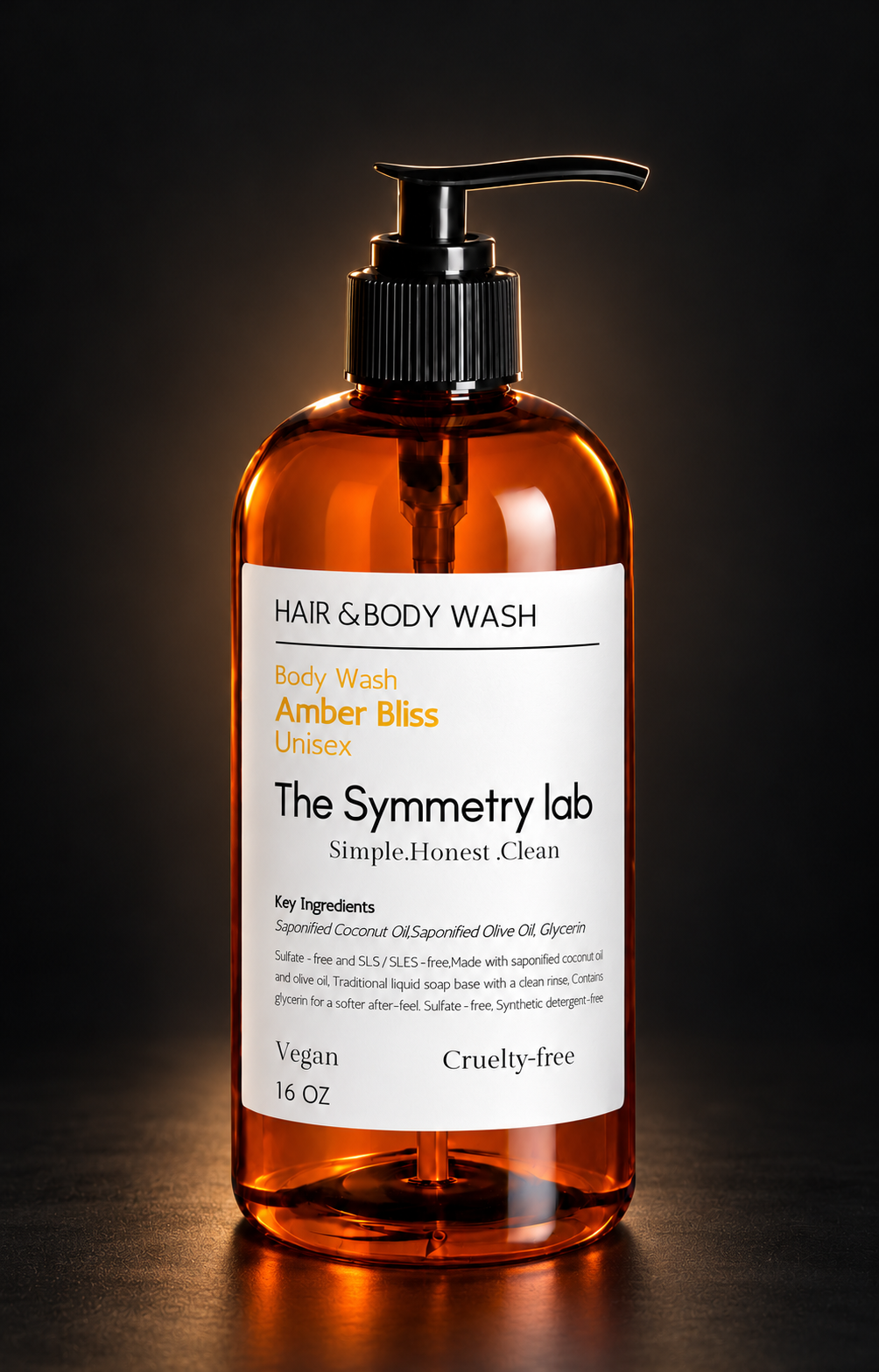 Amber Bliss Hair & Body Wash – Unisex | 16 oz
