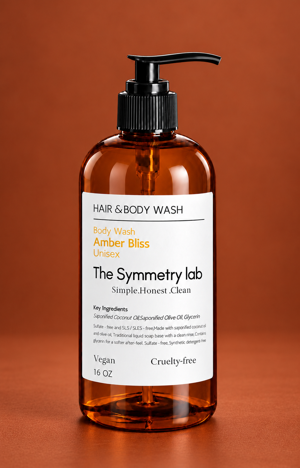 Amber Bliss Hair & Body Wash – Unisex | 16 oz