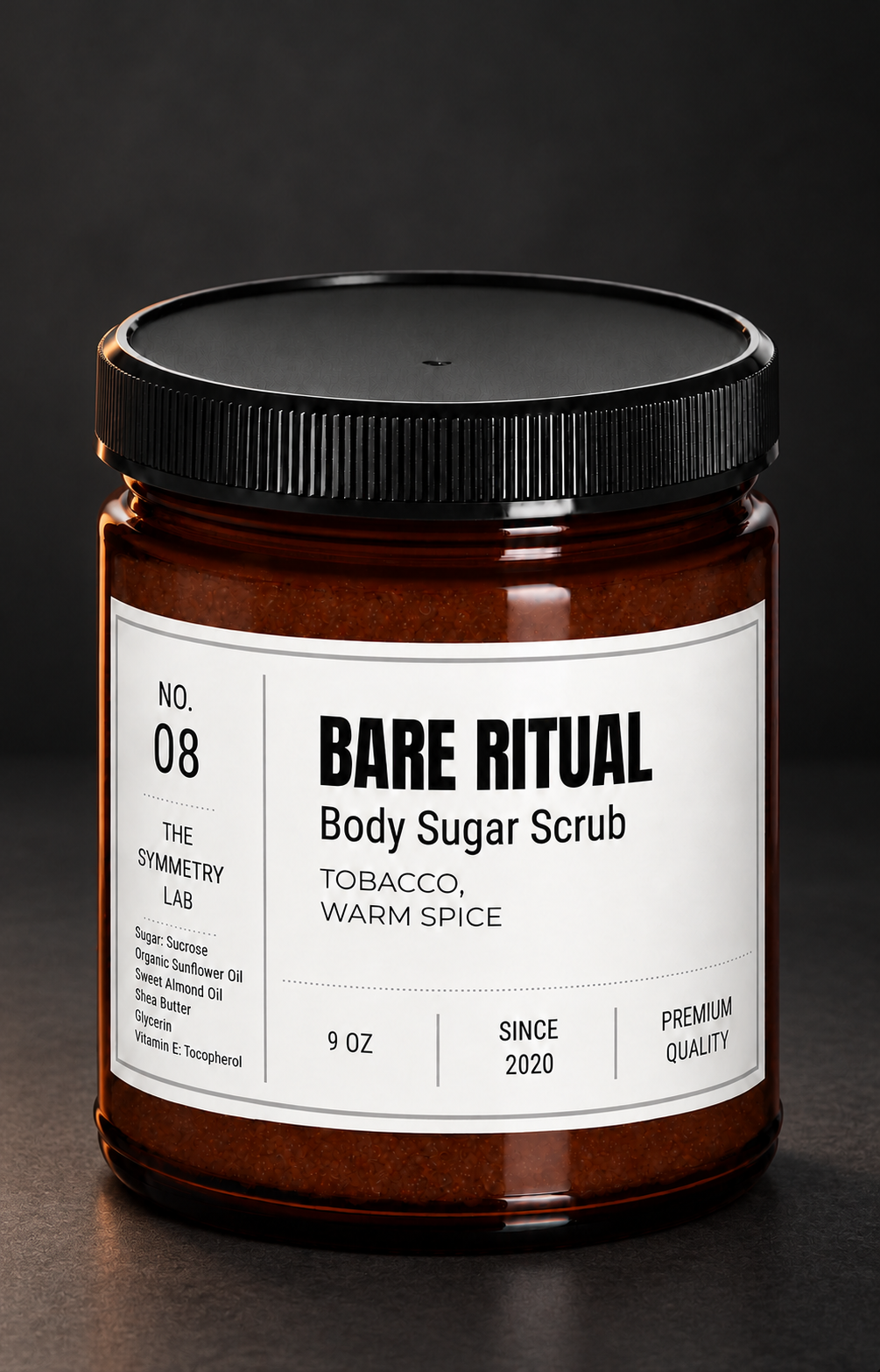 Bare Ritual Body Sugar Scrub — Tobacco &amp; Warm Spice | 9 oz