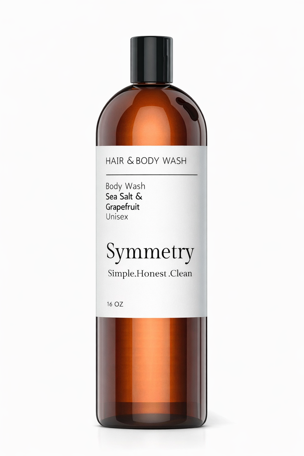 Symmetry Hair :  Body Wash – Sea Salt &amp; Grapefruit (16 oz)