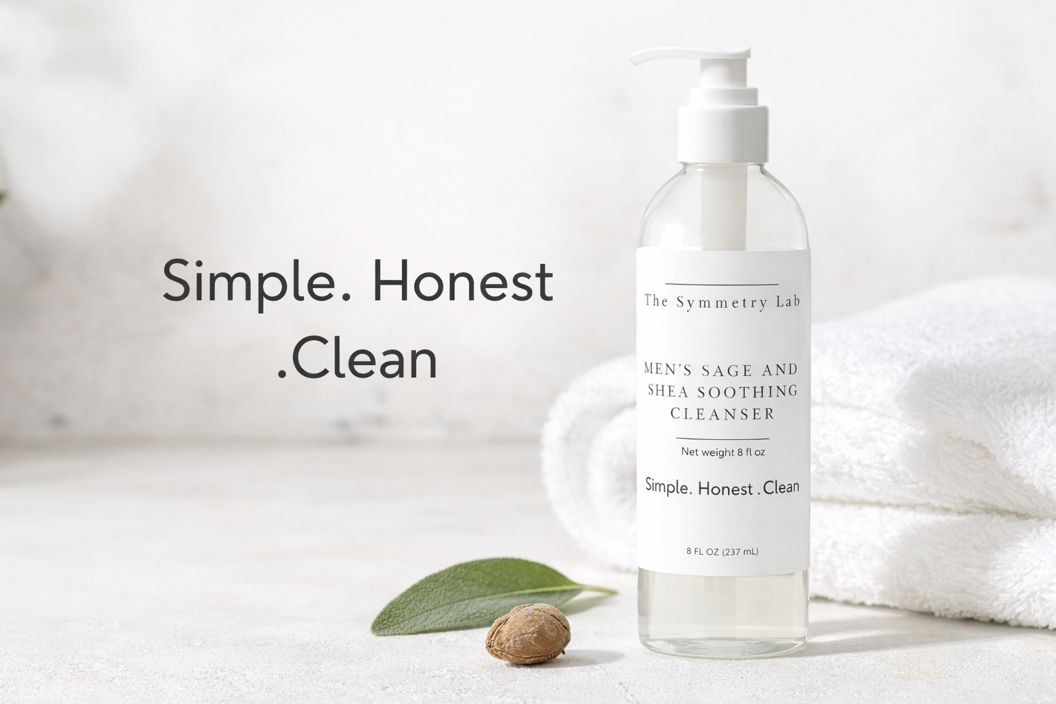 Men’s Sage & Shea Soothing Cleanser — 8 fl oz