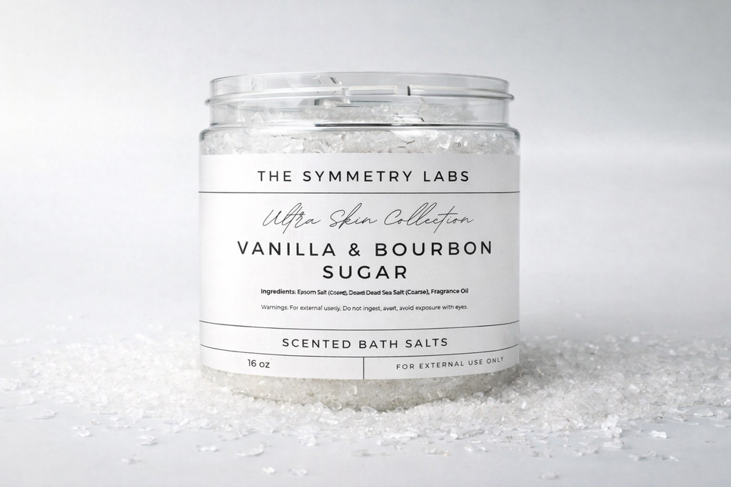 Vanilla & Bourbon Sugar Scented Bath Salts — Ultra Skin Collection