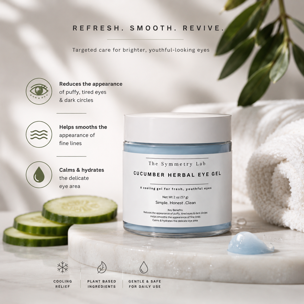 Cucumber Herbal Eye Gel - The Symmetry Lab