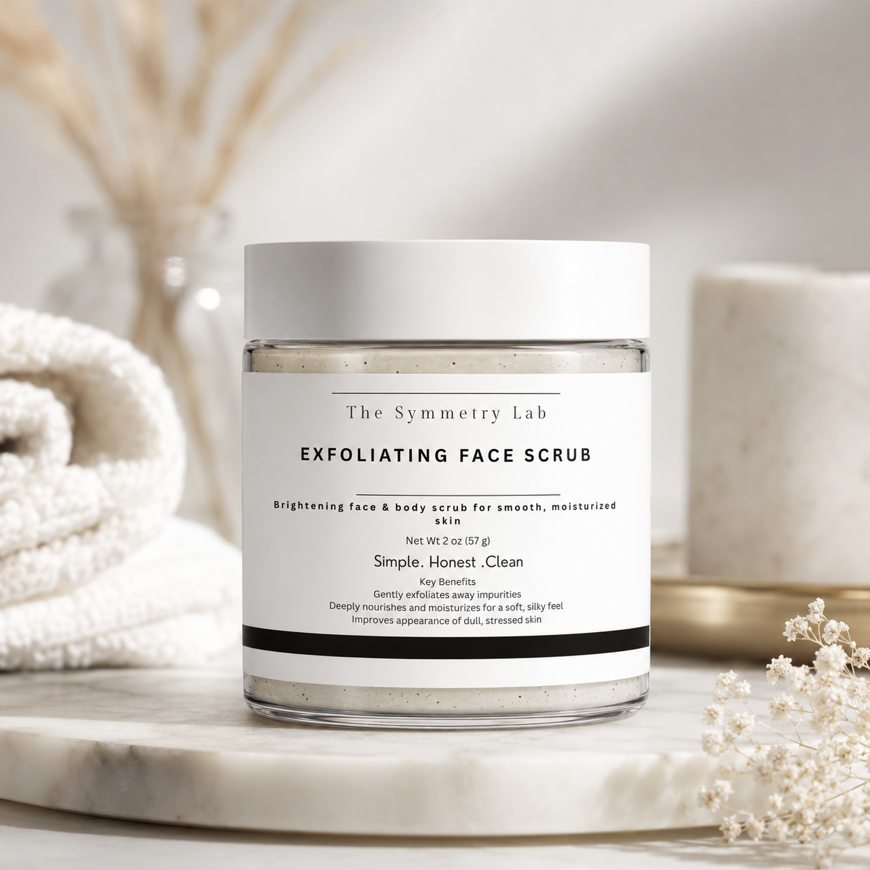 Exfoliating Face Scrub - The Symmetry Lab