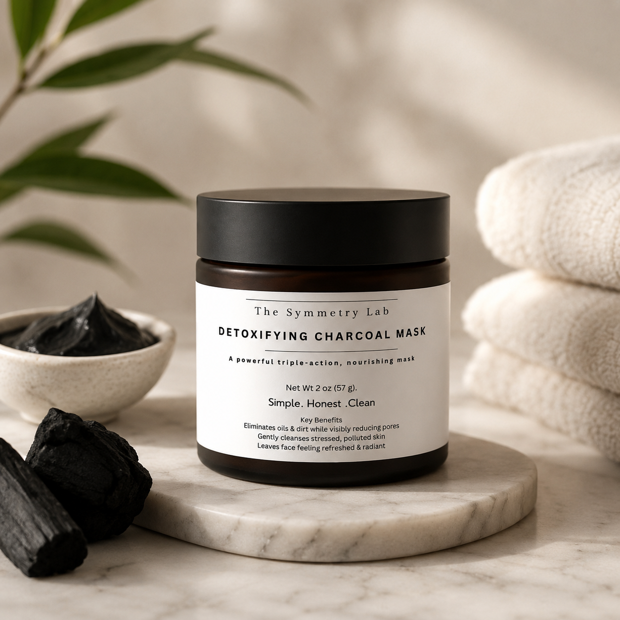 Detoxifying Charcoal Mask | The Symmetry Lab
