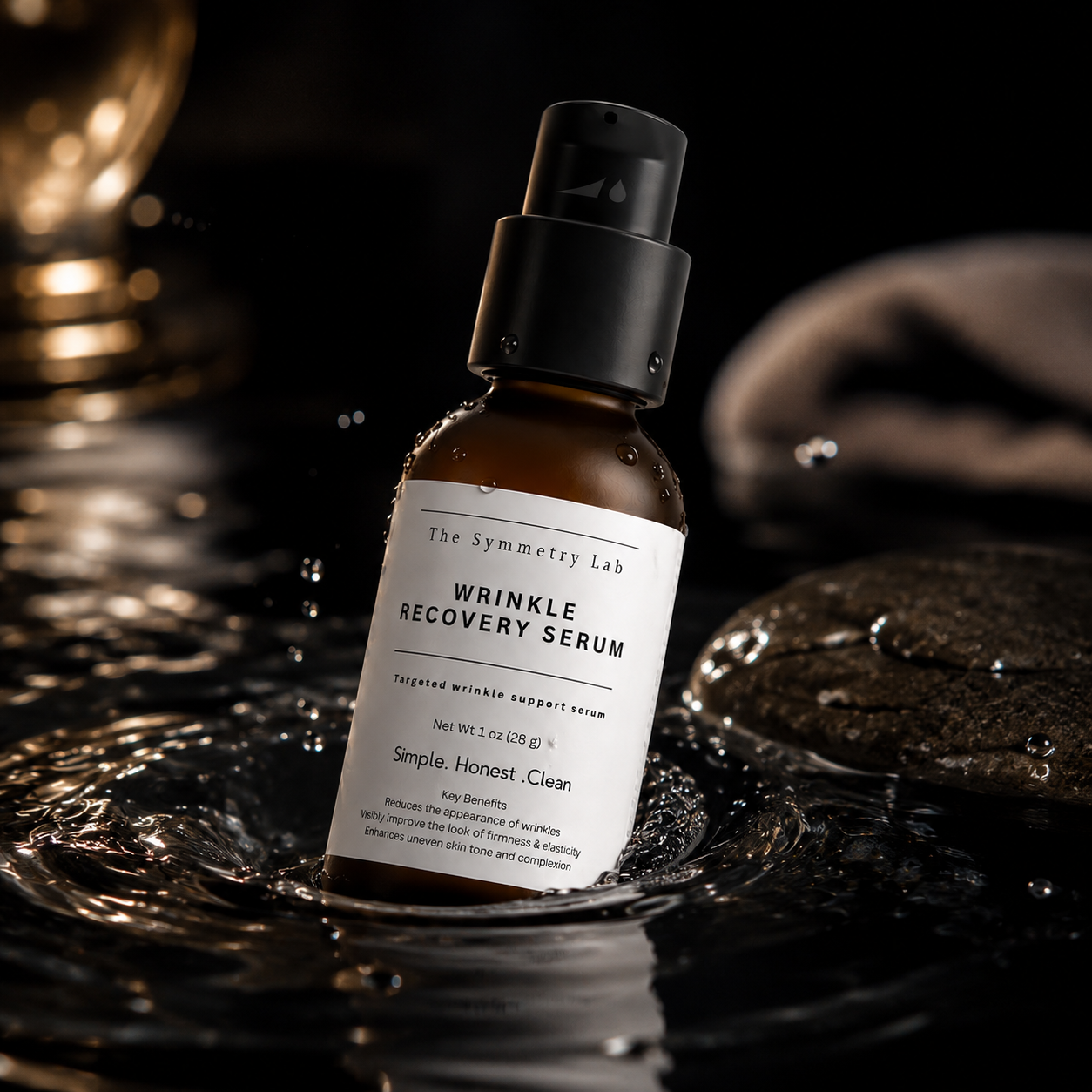 Wrinkle Recovery Serum | Vitamin A + Chamomile + Carrot Root | The Symmetry Lab