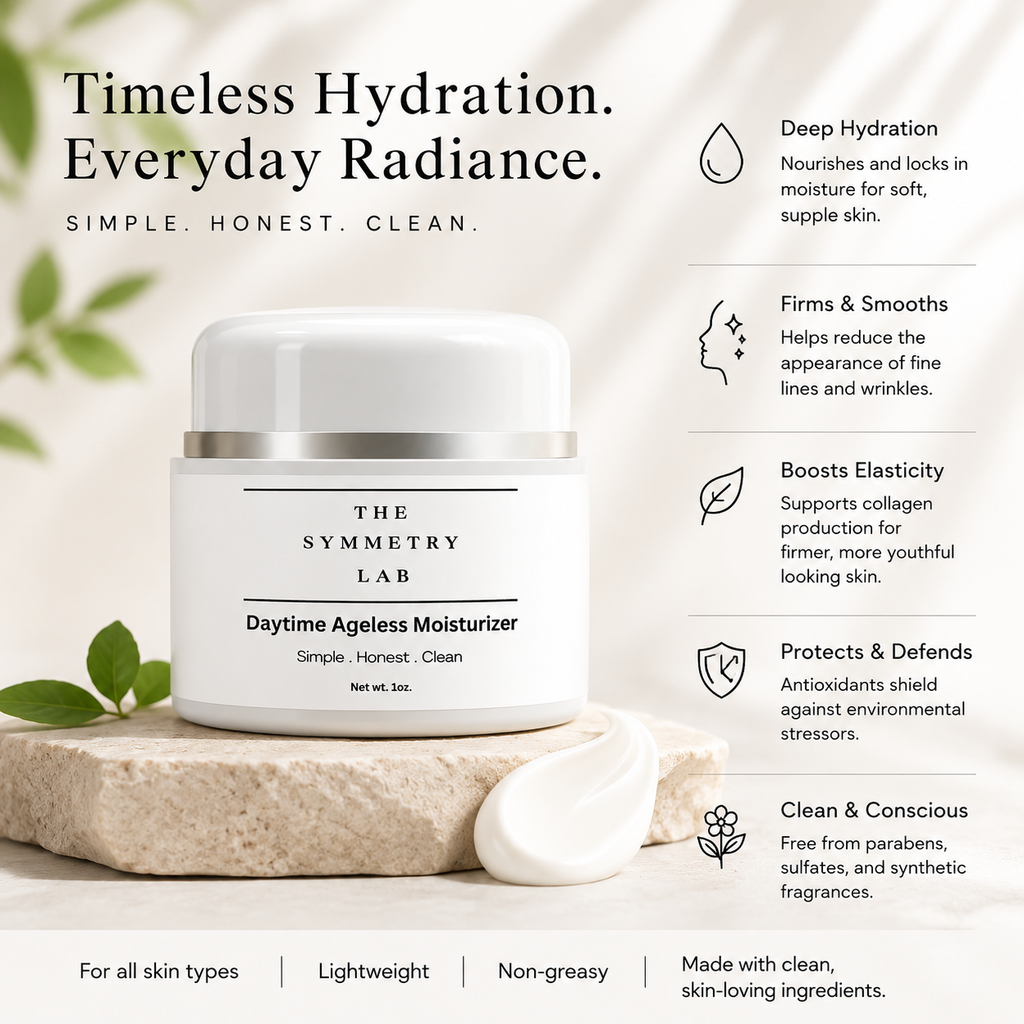 The Symmetry Lab Daytime Ageless Moisturizer – Simple. Honest. Clean.