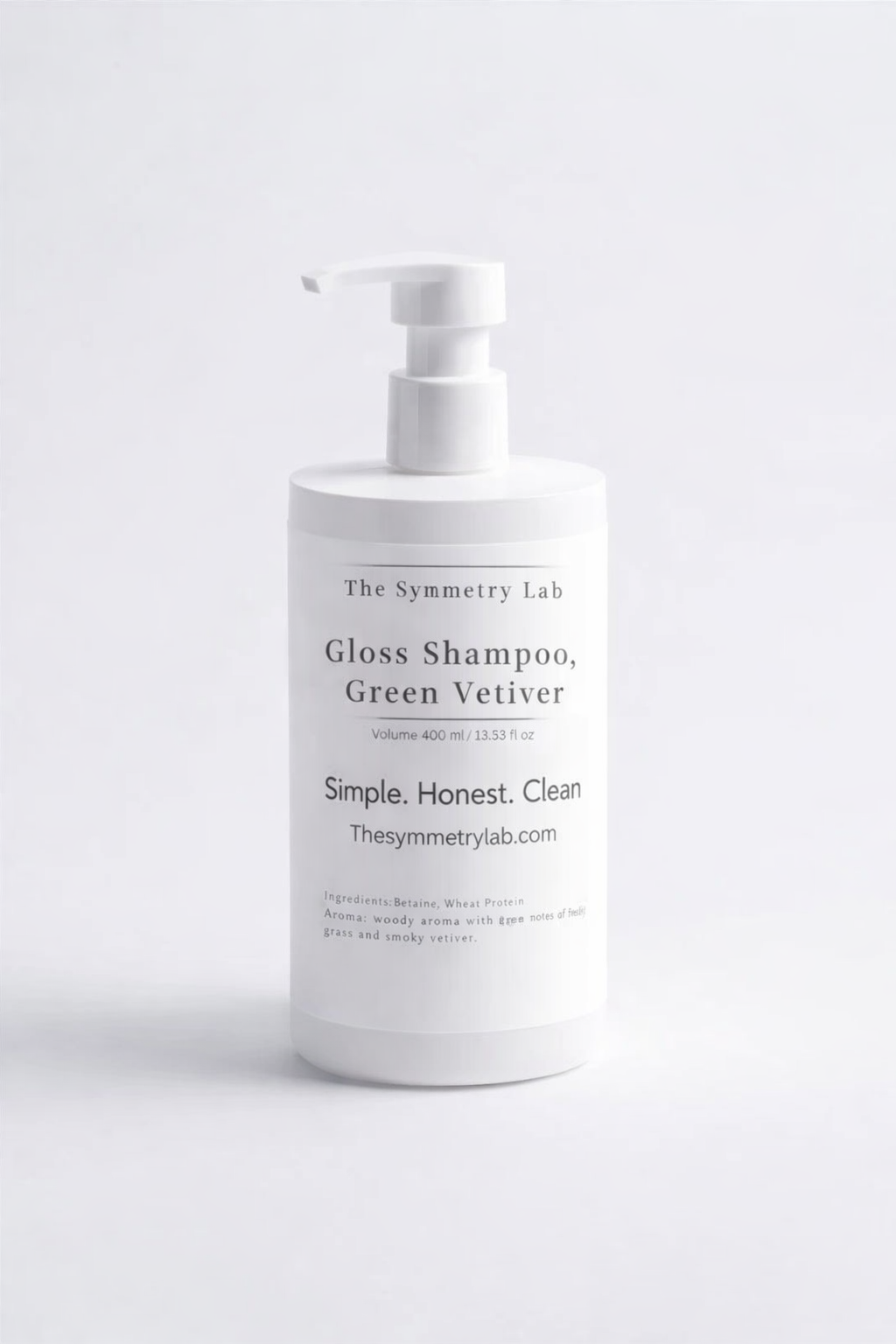 Gloss Shampoo, Smoky Green Vetiver - The Symmetry Lab