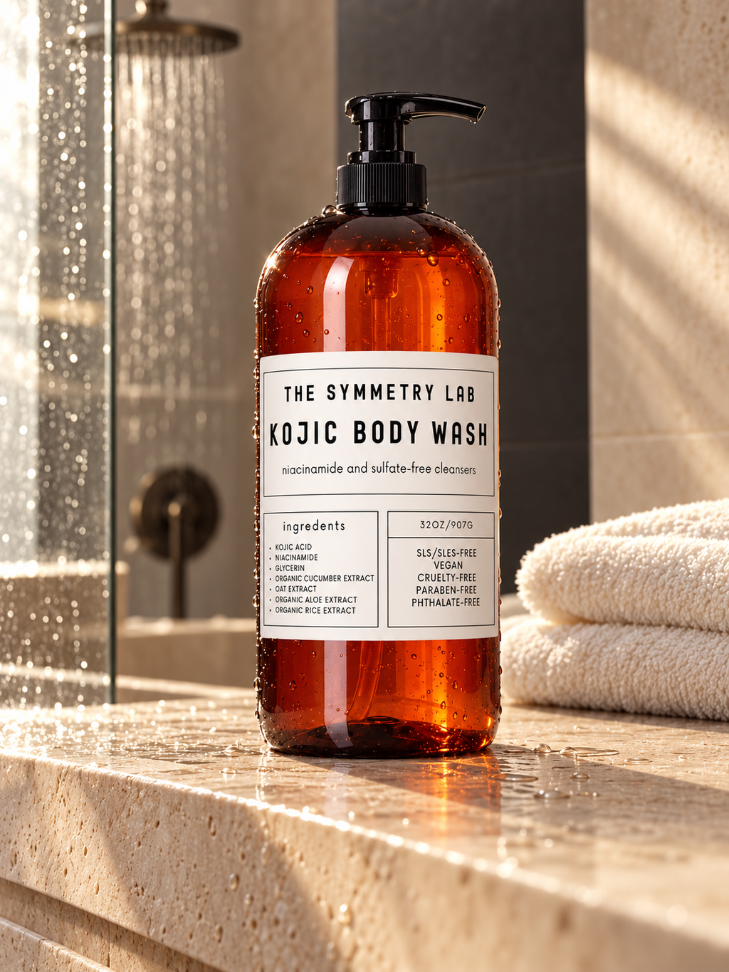 Kojic Body Wash with Niacinamide | Unscented, 32 oz