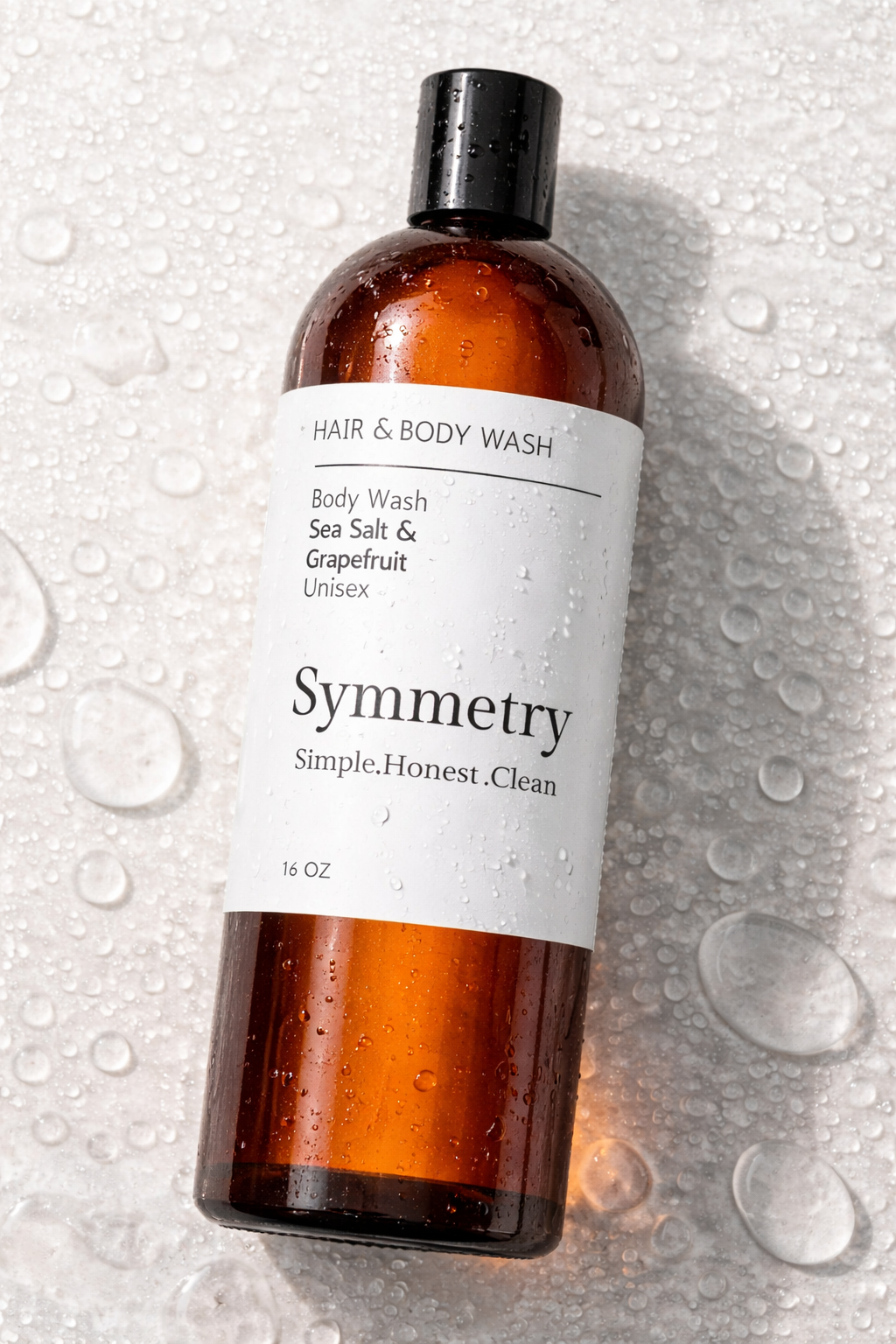 Symmetry Hair :  Body Wash – Sea Salt &amp; Grapefruit (16 oz)