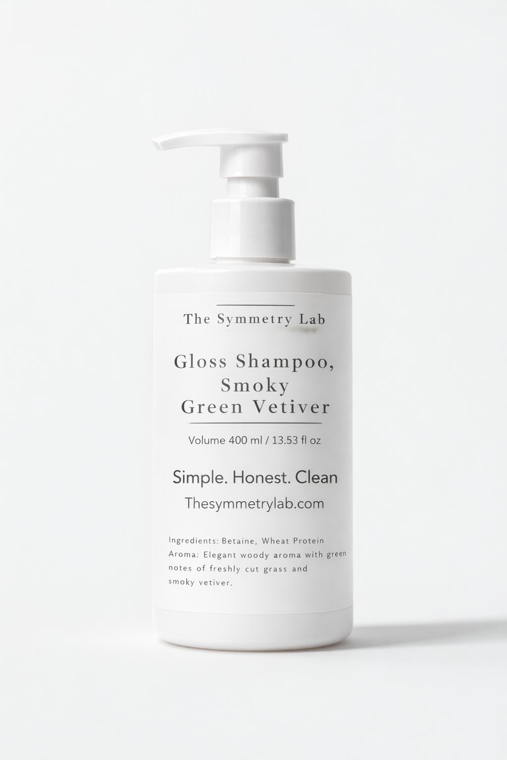 Gloss Shampoo, Smoky Green Vetiver - The Symmetry Lab