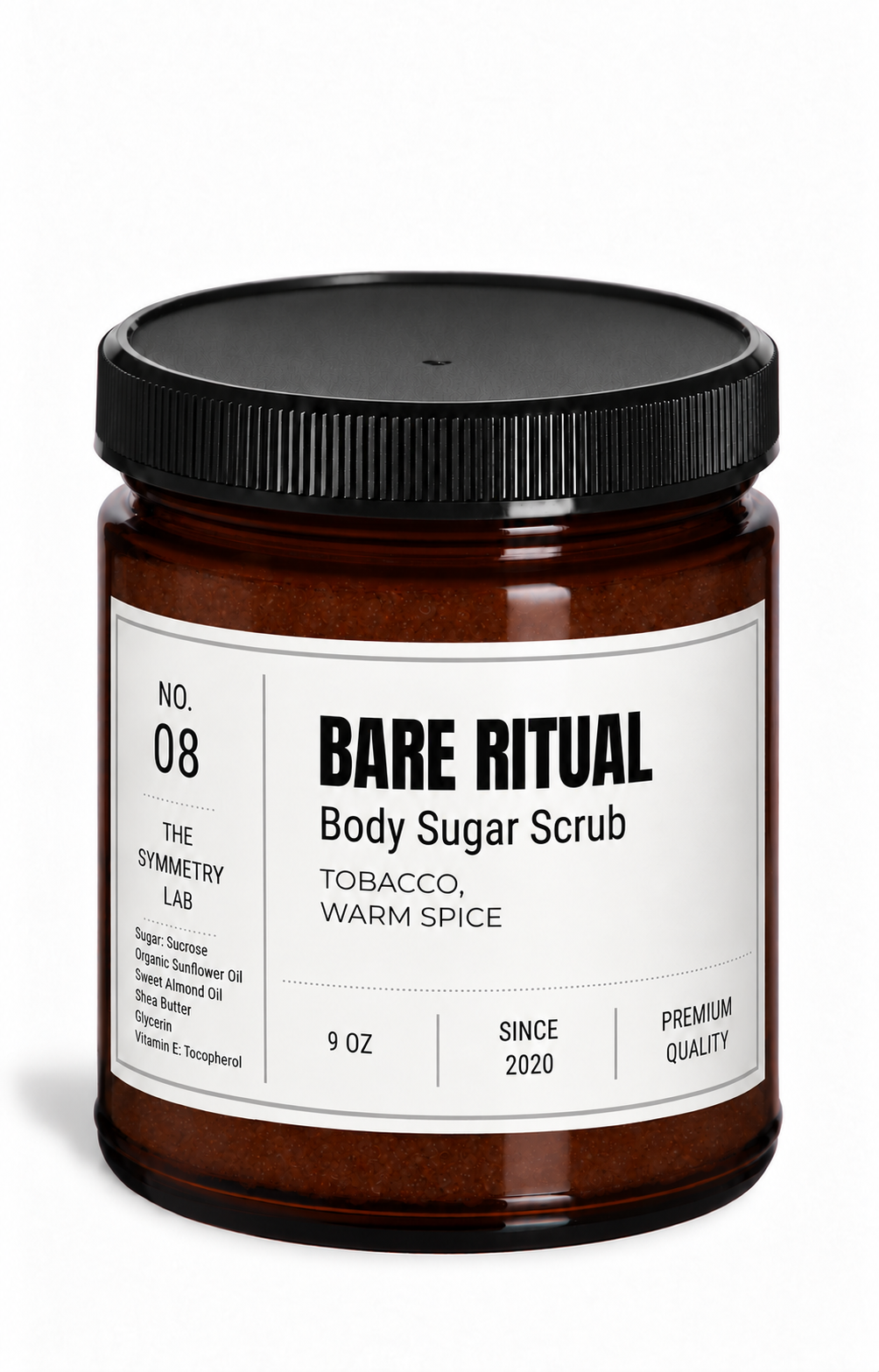 Bare Ritual Body Sugar Scrub — Tobacco &amp; Warm Spice | 9 oz
