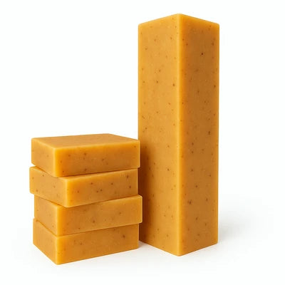 Turmeric, Orange &amp; Honey Cold Process Soap Bar – Single